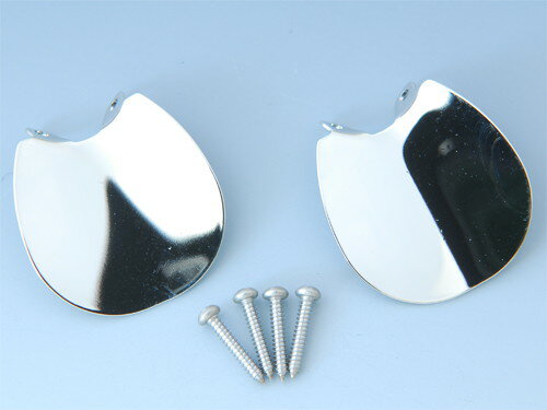 日本の部品屋　No.3リップ　ステンレス製　シルバー　リップ2枚　タッピングネジ4本