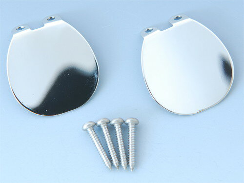 日本の部品屋　No.4リップ　ステンレス製　シルバー　リップ2枚　タッピングネジ4本