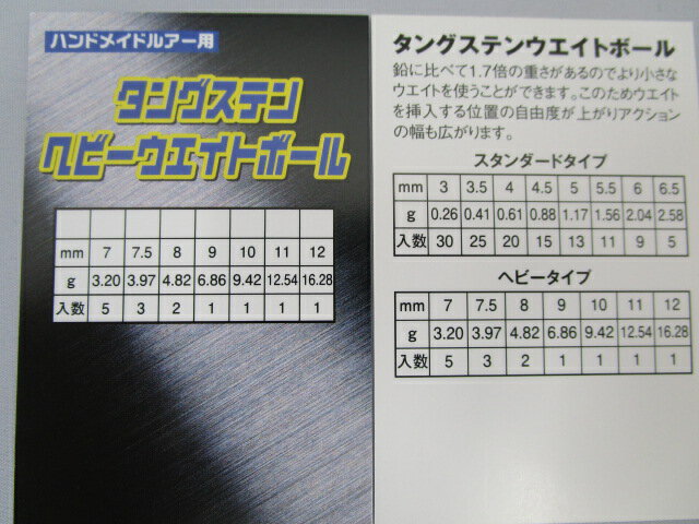 日本の部品屋 タングステンヘビーウエイトボール