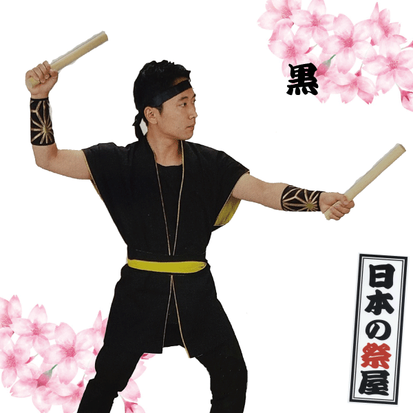 袖なし袢天　祭 祭り 法被 袢天 送料無料 袖なし