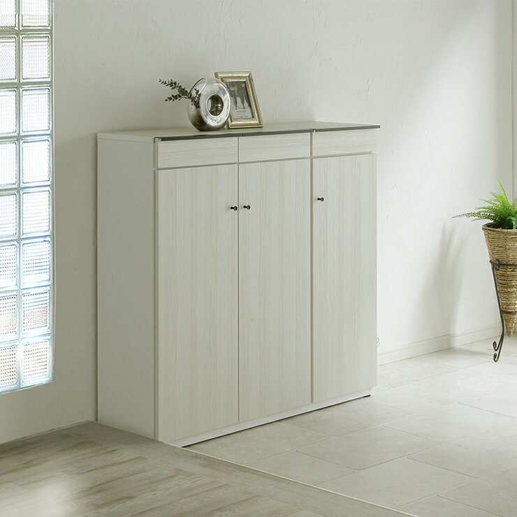 ★11%OFF★ 下駄箱 大川家具 シューズボックス 玄関収納 シューズラック 玄関 収納 靴箱 おしゃれ ロータ..