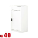 ★ P3倍 マラソン期間限定 ★ 隙間収納 40cm 大川家具 すき間収納 すき間カウンター フィット 幅40cm 開き戸タイプ 完成品 日本製 キッチンキャビ...