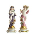 アンティークマイセン (Meissen)フィギュリン デイ&ナイト 1800年頃【店頭併売品のため完売の場合がございます】