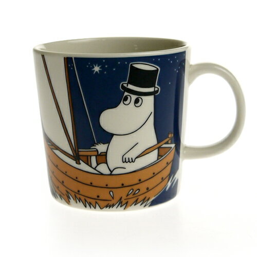 アラビア (ARABIA) ムーミン マグカップ ムーミンパパ ディープブルーのサムネイル