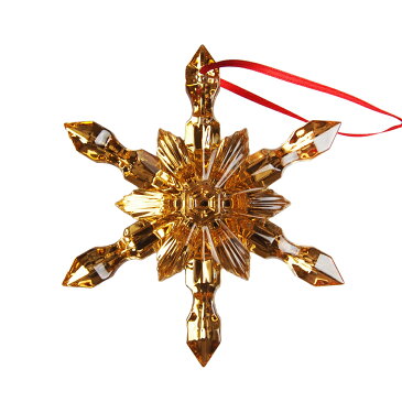 バカラ (Baccarat) ノエル クリスマスオーナメント スノーフレーク ゴールド(2017年限定)2-811-191【あす楽対応】