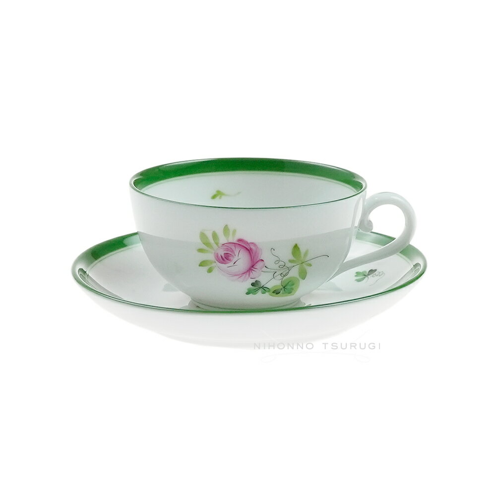 ヘレンド (HEREND) VRH ウィーンのバラ モカ カップ＆ソーサー 02710-0-00