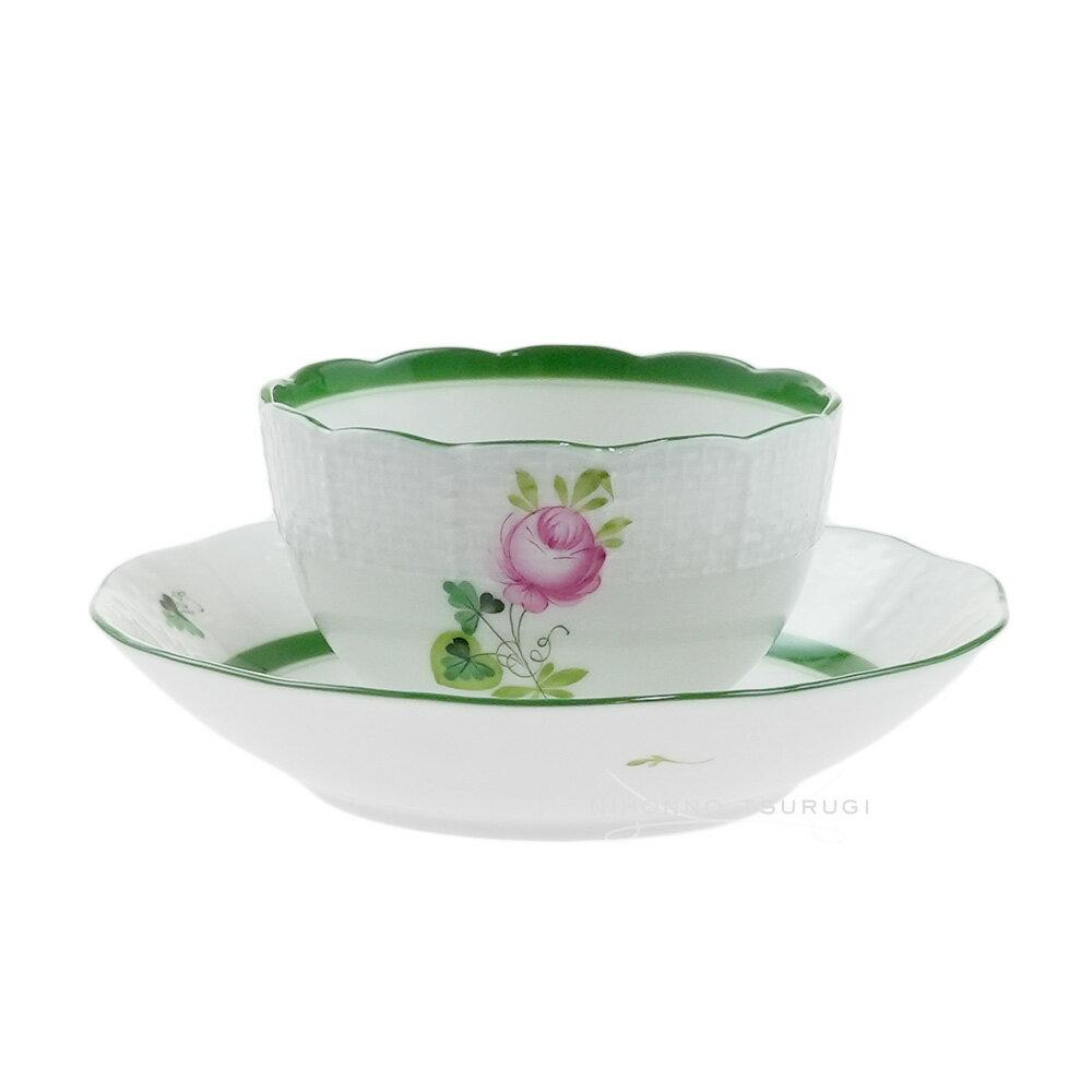 【Autumn SALE】 ヘレンド (HEREND) VRH ウィーンのバラ ジャパニーズ カップ&ソーサー 00710