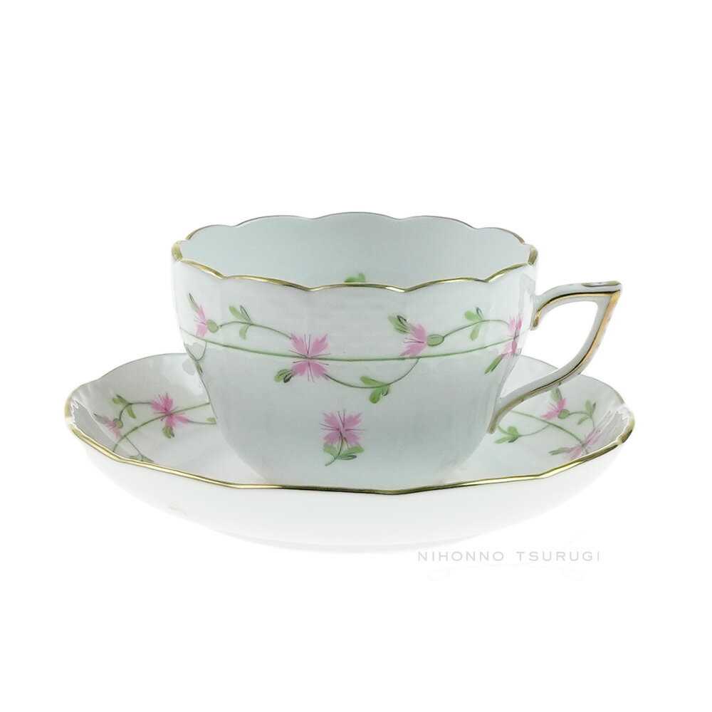 ヘレンド (HEREND) PBGP ピンクガーランド 兼用カップ＆ソーサー 730