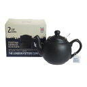 ロンドンポタリー (London Pottery) ファームハウス ティーポット マットブラック 2cup(3)