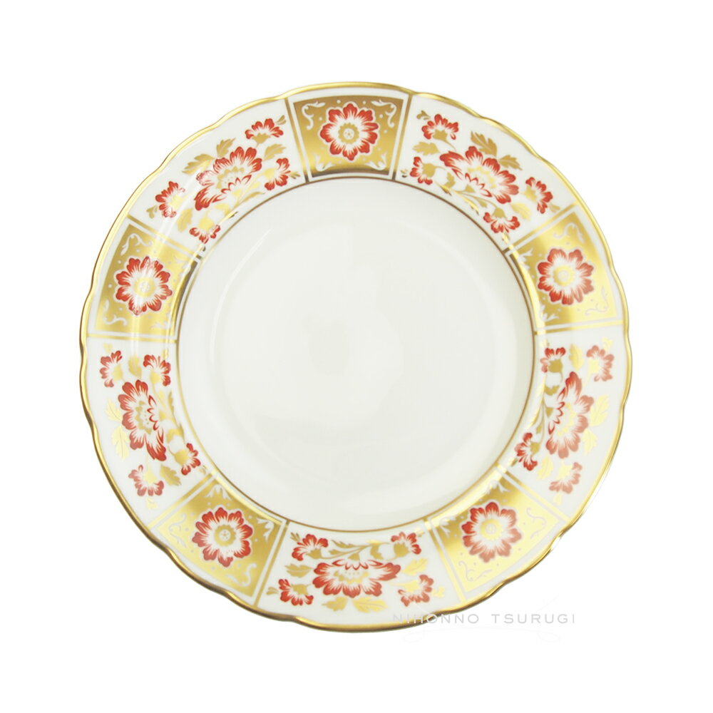 ロイヤルクラウンダービー (ROYAL CROWN DERBY) レッドダービーパネル プレート 21.5cm