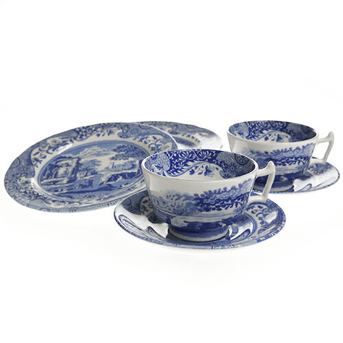 スポード スポード (Spode) ブルーイタリアン ペア ティーセット （2人用セット）