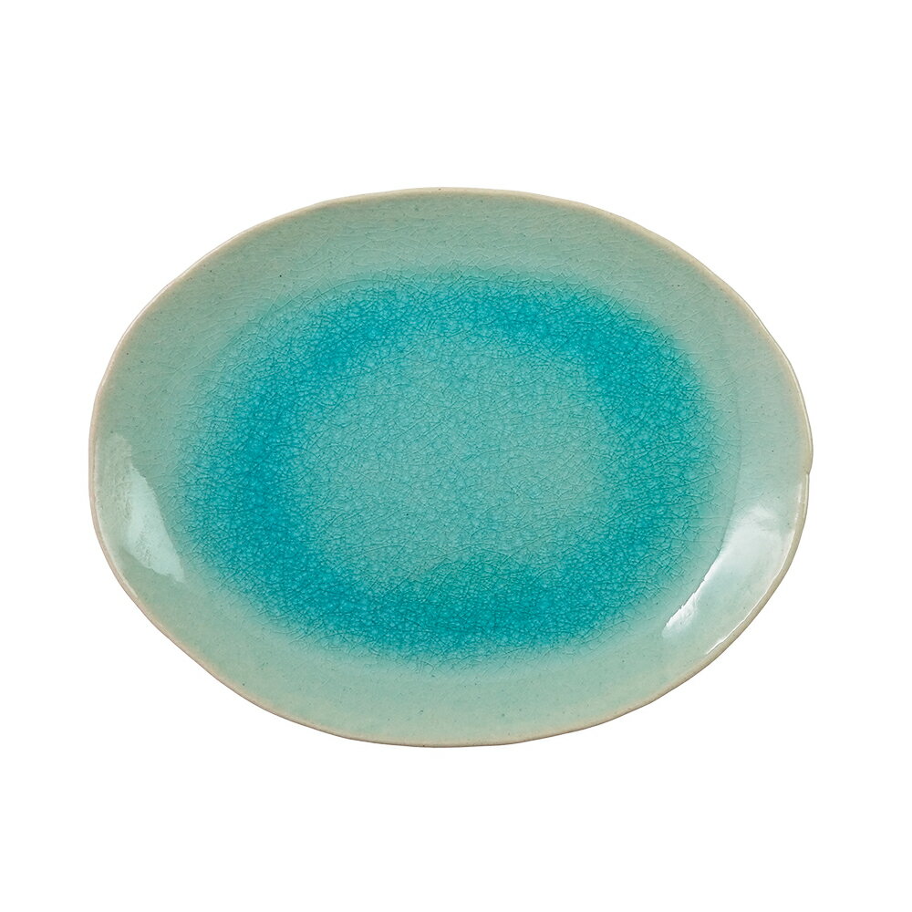 TSUNE (田中恒子) 楕円取皿 空色