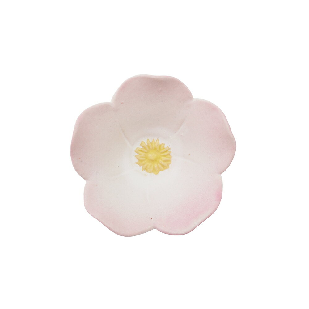 TSUNE (田中恒子) Flower 野の花 花豆皿 ホワイトピンク 【ギフト包装・熨斗不可商品】