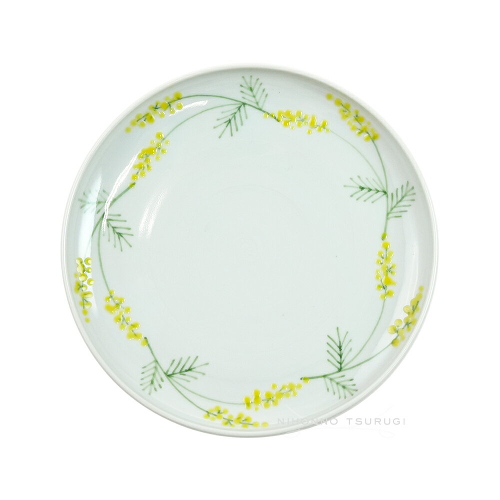 徳永遊心窯 ミモザ 口巻き6寸皿のサムネイル