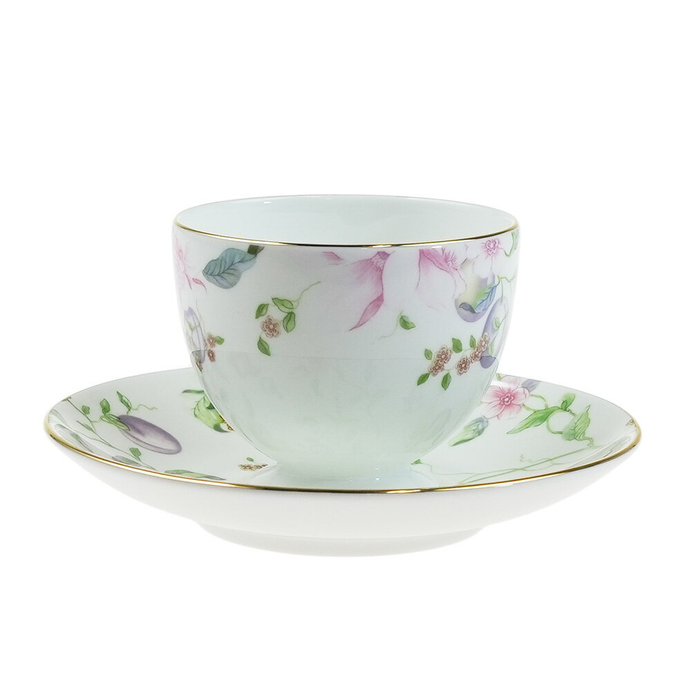 【イギリス製】ウェッジウッド (WEDGWOOD) スウィートプラム ティーカップ＆ソーサー リー