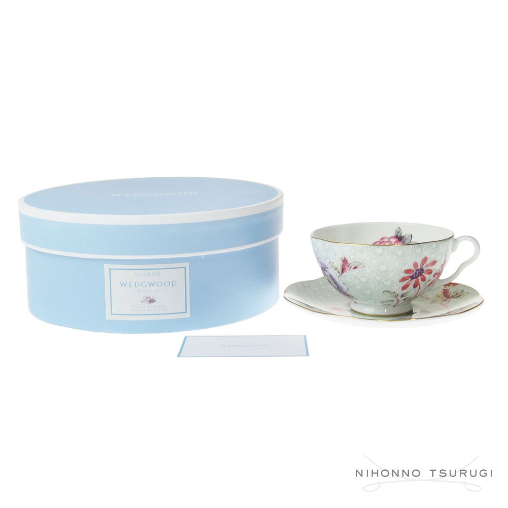 ウェッジウッド ティーカップ 【ポイント20倍★6/4 20:00～6/11 1:59スーパーSALE限定】 ウェッジウッド (WEDGWOOD) カッコーティーストーリー ティーカップ＆ソーサー グリーン