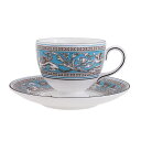ウェッジウッド (WEDGWOOD) フロレンティーンターコイズ ティーカップ&ソーサー リー NEW
