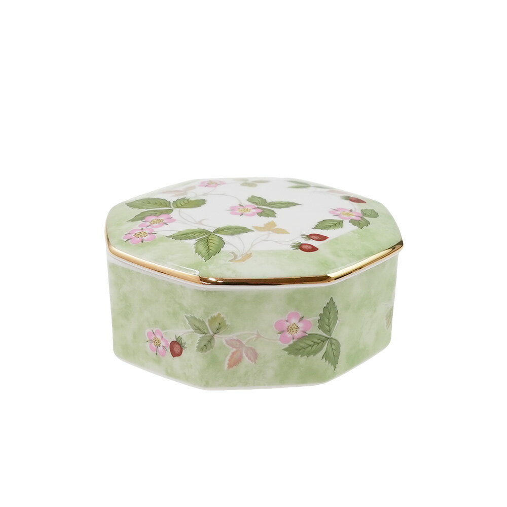 【イギリス製】ウェッジウッド (WEDGWOOD) ワイルドストロベリー オクタゴナルボックス