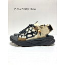 FlowerMOUNTAIN～フラワーマウンテン～PUMA PUNKU～プマプンク～FM97003 Beigeサンダル　スポーツサンダル　厚底　レースアップ　黒　ベージュ　ブラック　レディース　メンズ　おしゃれ 2