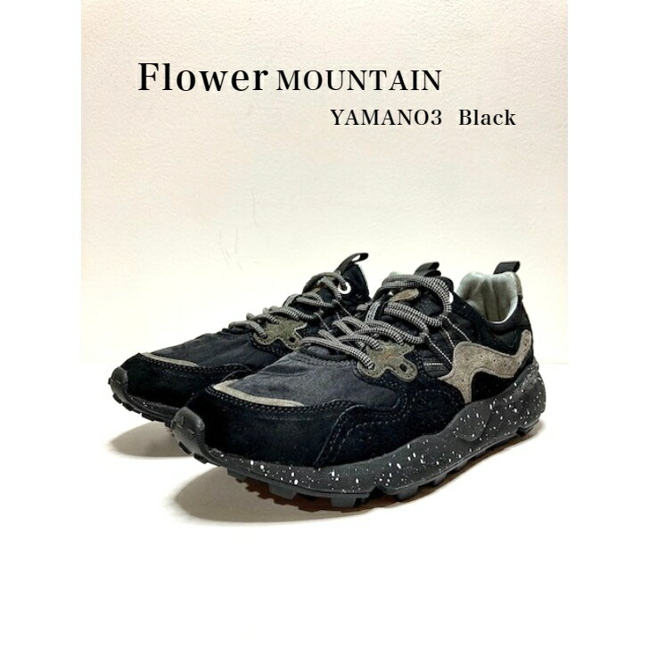 FlowerMOUNTAIN～フラワーマウンテン～YAMANO3~ヤマノ3~FM63103 Blackヤマノ　黒　ブラック　メンズ　レディース　アウトドア　タウンスニーカー　ナイロン