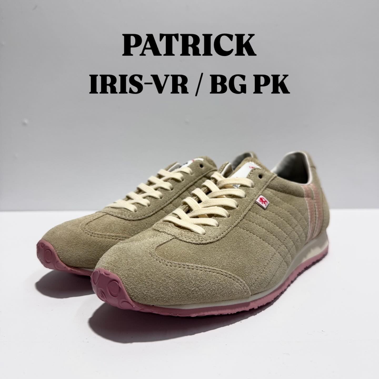 【初回返品・サイズ交換送料無料】PATRICK　パトリックIRIS-VR アイリス-ベロア582553 BG/PK ベージュ ピンク日本製　軽量　秋冬　ステアベロア　カジュアル　タウンユース
