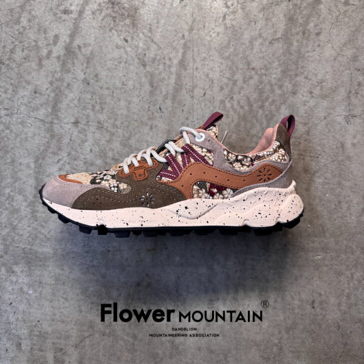 【初回返品・サイズ交換送料無料】正規取扱店Flower MOUNTAIN フラワーマウンテンYAMANO3 ヤマノ3FM63828 Cherry blossom 桜 西陣織メンズ レディース アウトドアファッション 軽量 タウンスニーカー マルチカラー 春 夏