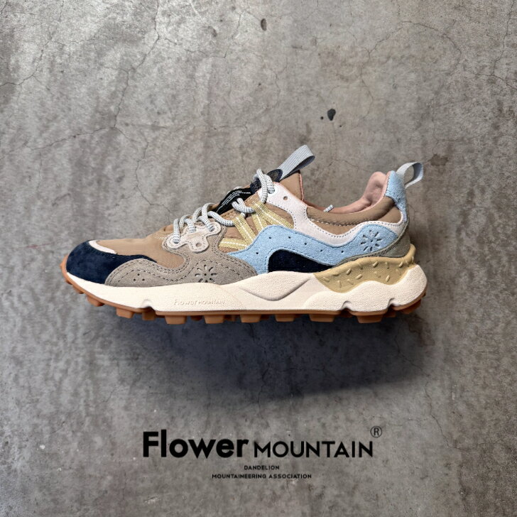 正規取扱店Flower MOUNTAIN　フラワーマウンテンYAMANO3　ヤマノ3FM63302　Soil　ソイルメンズ　レディース　アウトドアファッション　軽量　タウンスニーカー　マルチカラー　春　夏