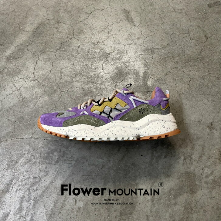  正規取扱店Flower MOUNTAIN フラワーマウンテンYAMABUSHI ヤマブシFM125023 Purple/Gray パープルグレイ メンズ　レディース　山伏　アウトドアファッション　新作　タウンスニーカー　マルチカラー