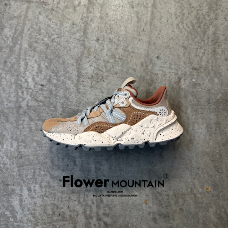正規取扱店Flower MOUNTAIN　フラワーマウンテンTIGER HILL　タイガーヒルFM101061 Beige/Brown　ベイジュ　ブラウンメンズ　レディース　アウトドアファッション　タウンスニーカー　秋　冬