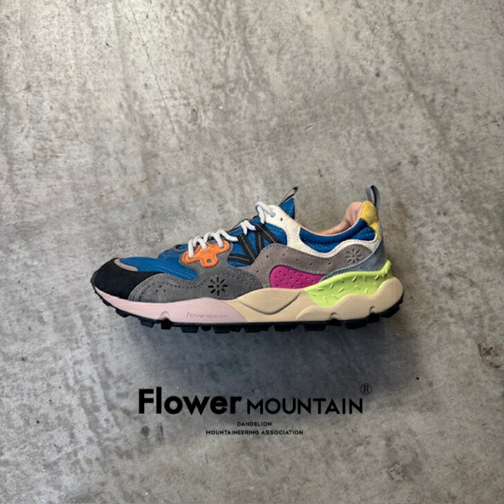 【初回返品・サイズ交換送料無料】正規取扱店Flower MOUNTAIN　フラワーマウンテンYAMANO3　ヤマノ3FM63671　Atlantic/D.Gray　アトランティック/ダークグレーメンズ　レディース　アウトドアファッション　軽量　タウンスニーカー　マルチカラー　秋　冬