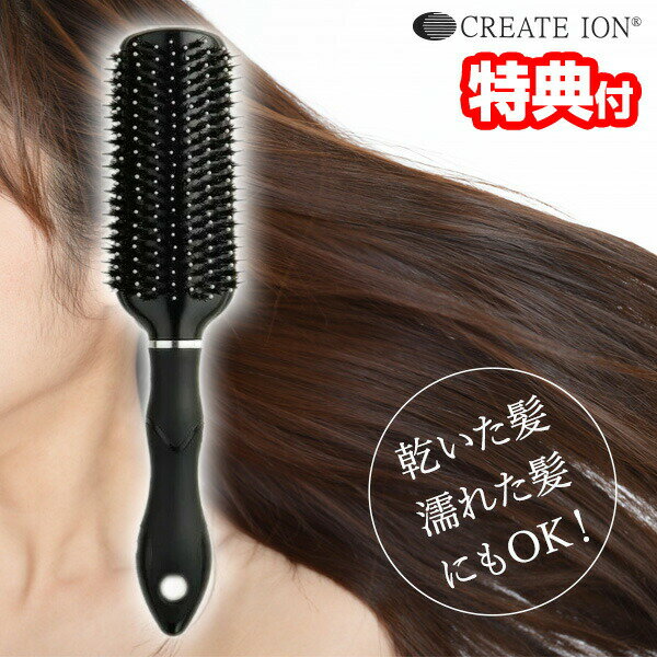 クレイツイオン ヘアエステブラシ CD-2000 ヘアブラシ CREATE ION ヘアーブラシ クシ くし CD2000 乾いた髪 濡れた髪 ヘアケアブラシ 豚毛 天然毛 ナイロン毛 ブラシ ヘアケアグッズ