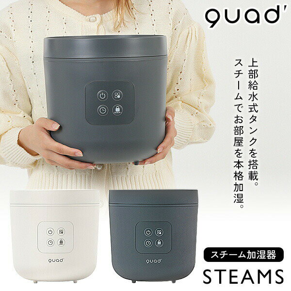 【選ぶ景品付】 QUADS クワッズ スチーム加湿器 QS3