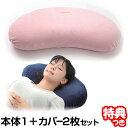 磁気クッション まぐ眠ねむり (本体1+カバー同色2枚特別セット) 洗い替えカバーセット 磁気枕 まぐ眠 フェライト磁石入り 磁気 マクラ 枕 マクラ 90mT...