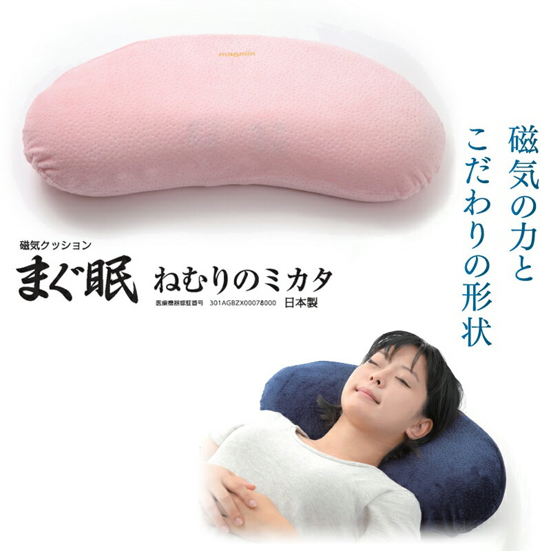 磁気クッション まぐ眠ねむり （本体1＋カバー同色2枚特別セット） 洗い替えカバーセット 磁気枕 まぐ眠 フェライト磁石入り 磁気 マクラ 枕 マクラ 90mTフェライト磁石内蔵 マグ眠り