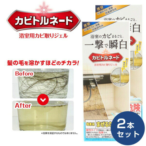 2個セット カビトルネード 浴室用カビ取りジェル 500ml ハケ カップ付き カビ取り お風呂掃除 カビ取り剤 風呂場 バス カビ取りジェル カビとりジェル 洗剤 カビ落とし カビトルネードジェル 脱衣所 洗面所 トイレ カビ取り カビダッシュ 特濃ストロングジェル の後継品