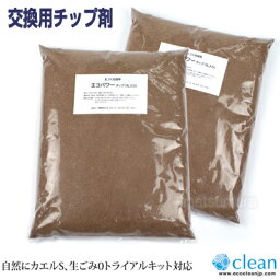 自然にカエル交換用エコパワーチップ8W（8L入×2袋）追加・交換用チップ材 自然にかえる用エコパワーチップ 屋内型家庭用生ゴミ処理機 室内型コンポスト容器 生ゴミ処理機 自然にカエルS 用 プレゼント