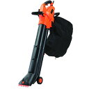 YARD FORCE ブロワー&バキューム 50L集塵袋付き 屋外用掃除機 1200Wハイパワー 吹き飛ばす 吸引する ヤードフォース 掃除機 吸引器