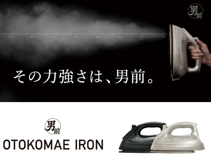 男前アイロン コードレスタイプ プラチナ SI-310LM SURE 家庭用スチームアイロン 衣類スチーマー 電気アイロン スチームアイロン