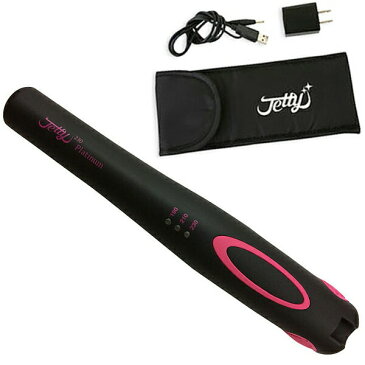 ジェティープラチナ ヘアアイロン 豪華セット品 Jetty platinum 収納ポーチ付き コードレスヘアアイロン ヘアーアイロン ストレートアイロン ジェティプラチナ