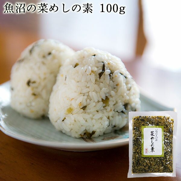 【10%OFF★SALE5/16まで!!】いなほんぽの菜めしの素 100g ｜ 惣菜 新潟 魚沼 津南 ご飯のお供 おにぎり 野沢菜漬 越後味噌 無添加 無着色 保存料未使用 手作り マラソン