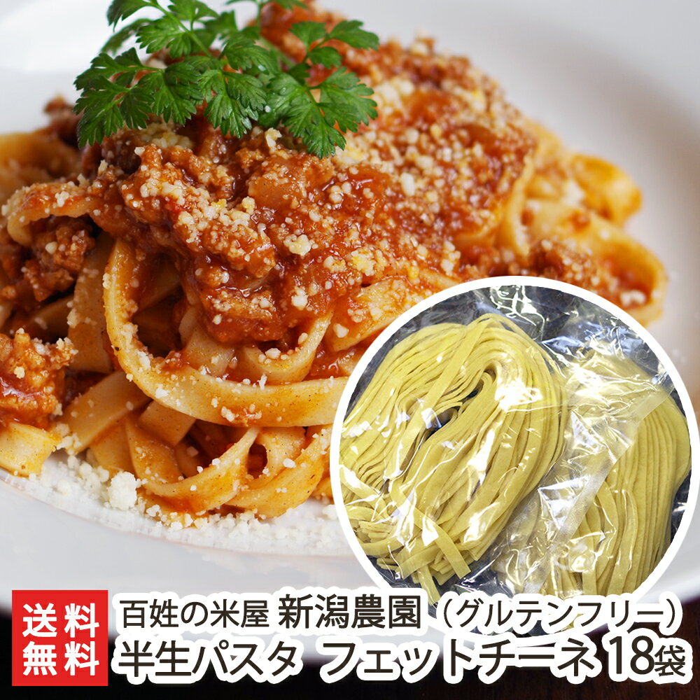 【グルテンフリー/アレルギー対応食品】新潟産コシヒカリ玄米で作った 半生パスタ「Natura」 フェット..