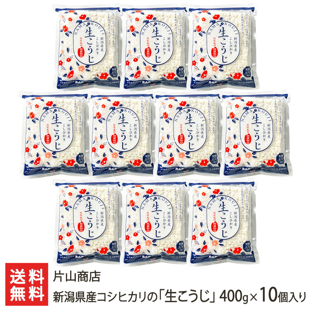 新潟県産コシヒカリの「生こうじ」400g×10個入り 片山商店 新潟産 コシヒカリ 発酵食品 手作り 生糀 糀 塩麹 甘酒 味噌 新潟県 生産者直送 お取り寄せ ギフト プレゼント 贈り物 送料無料