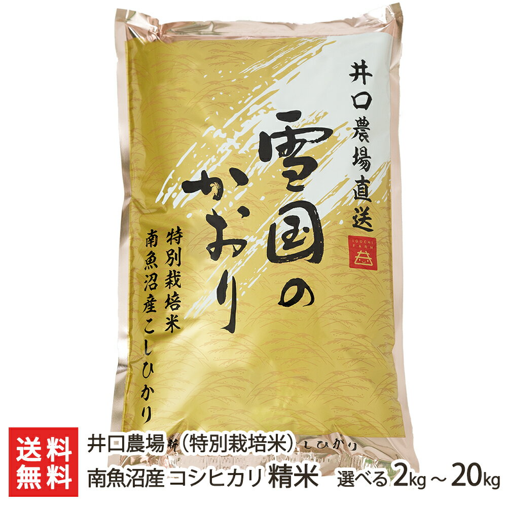 令和6年度産米 特別栽培米（減農薬・減化学肥料）南魚沼産 コシヒカリ 精米 2kg 〜 10kg 井口農場 県認証特別栽培 こしひかり 白米 うるち米 新潟県 生産者直送 お取り寄せ ギフト プレゼント 贈り物のサムネイル