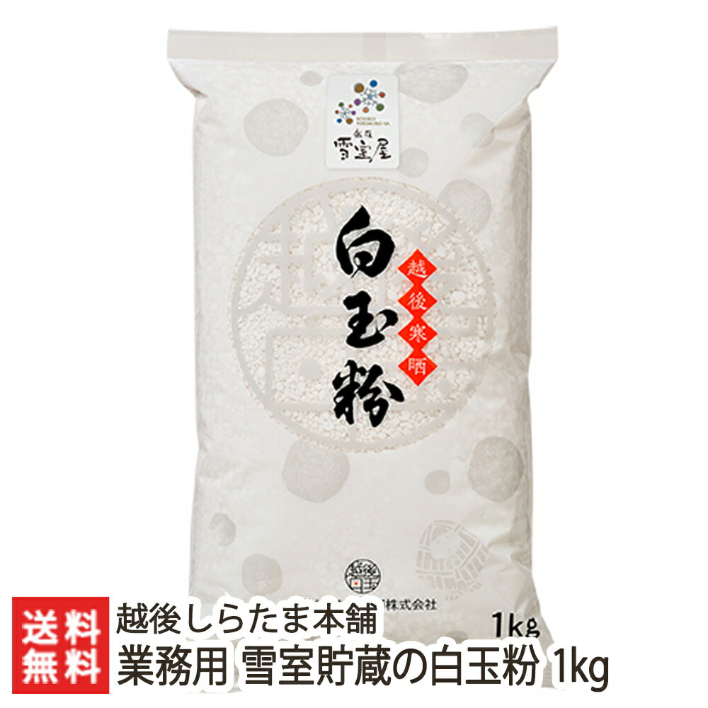 業務用 雪室貯蔵の白玉粉 1kg 越後しらたま本舗 父の日 お中元