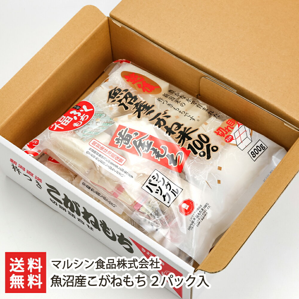 魚沼産こがねもち 2パック入り マルシン食品株式会社 生産者直送 送料無料【新潟直送計画 餅 こがねもち ご当地 魚沼産 杵つき 新潟名物 個包装】お歳暮ギフトにも！