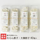 わらん餃子・大葉餃子 40個入り(わらん餃子・大葉餃子各4パック) 餃子日和わらん 生産者直送 送料無料【新潟直送計画 ぎょうざ ギョーザ 米粉 もちもち にん...