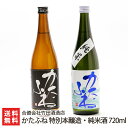 かたふね 特別本醸造・純米酒 720ml(4合) 2本セット 合資会社竹田酒造店 生産者直送【新潟直送計画 日本酒 清酒 淡麗】【お土産/手土産/プレゼント/ギ...