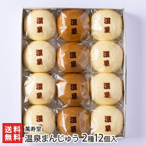 温泉まんじゅう 2種12個入り（黒饅頭×4個・白饅頭×8個）萬寿堂 生産者直送 送料無料【赤倉温泉 和菓子 饅頭 ふわふわ こしあん お土産 手土産 お持たせ お茶請け 】