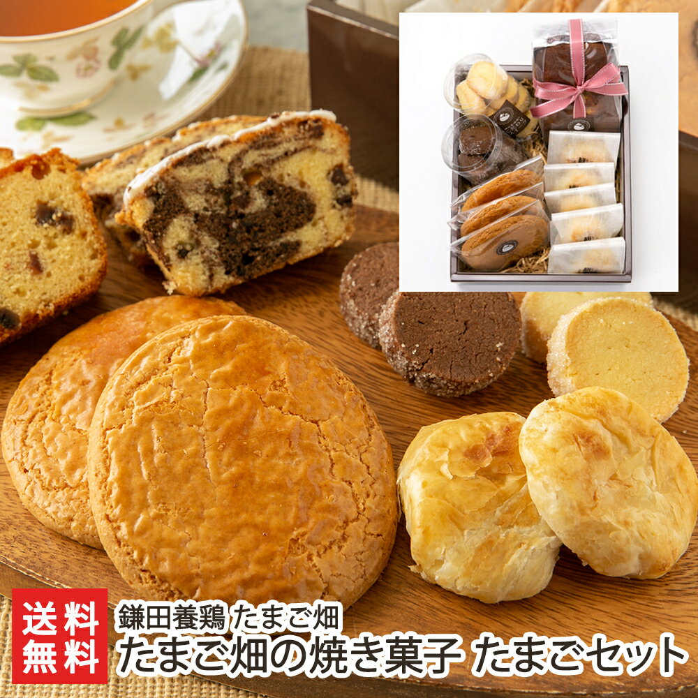 たまご畑の焼き菓子 たまごセット 鎌田養鶏 たまご畑 生産者直送 送料無料【サブレ クッキー バニラ ショコラ パウンドケーキ 菓子 詰め合わせ ギフト 新潟】お歳暮ギフトにも！