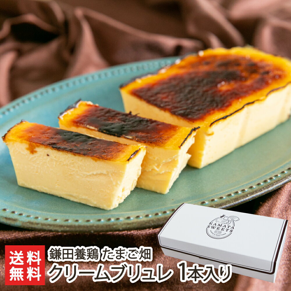 たまご畑のクリームブリュレ 1本入り 鎌田養鶏 たまご畑【スイーツ/洋菓子/卵/タマゴ/玉子/新潟/なめらか/贅沢/冷凍】【お土産/手土産】【送料無料】父の日やお中元ギフトにも！のサムネイル